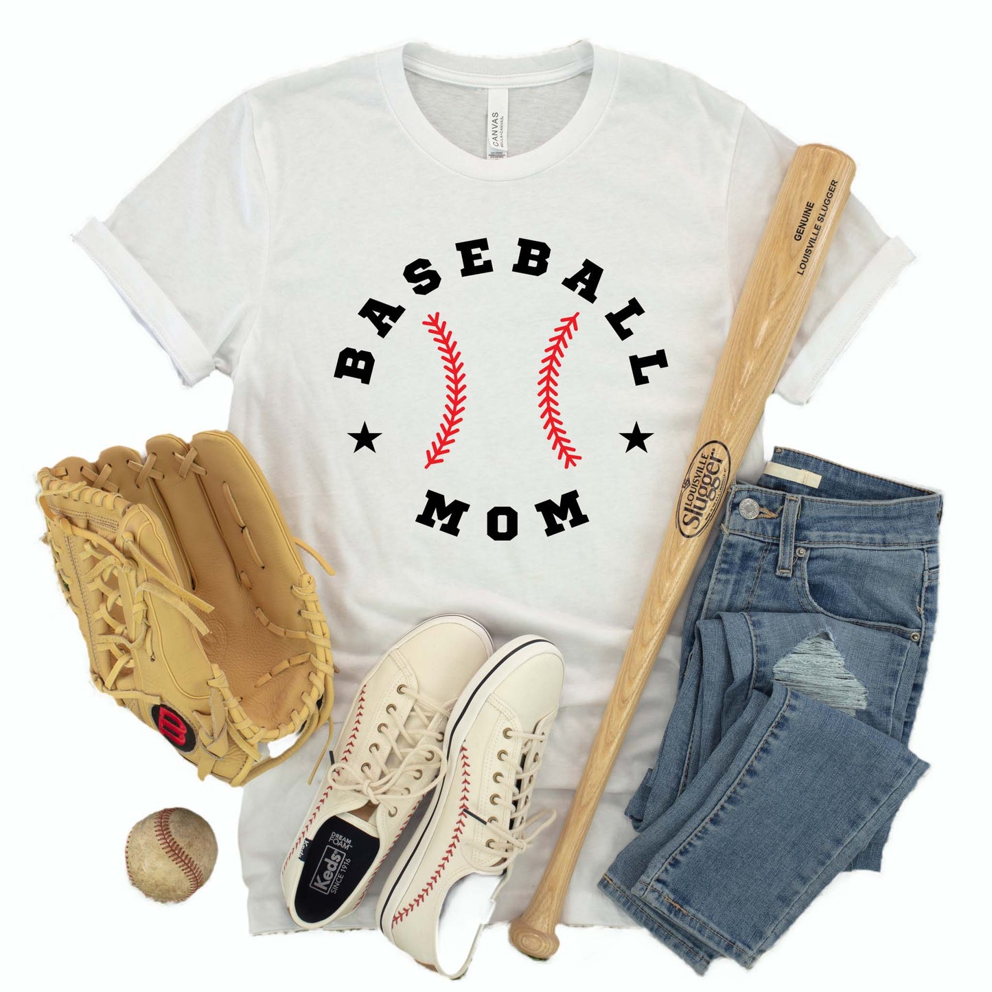 Baseball Mom Baseball T-shirt