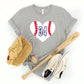 Baseball Heart CUSTOM number T-shirt