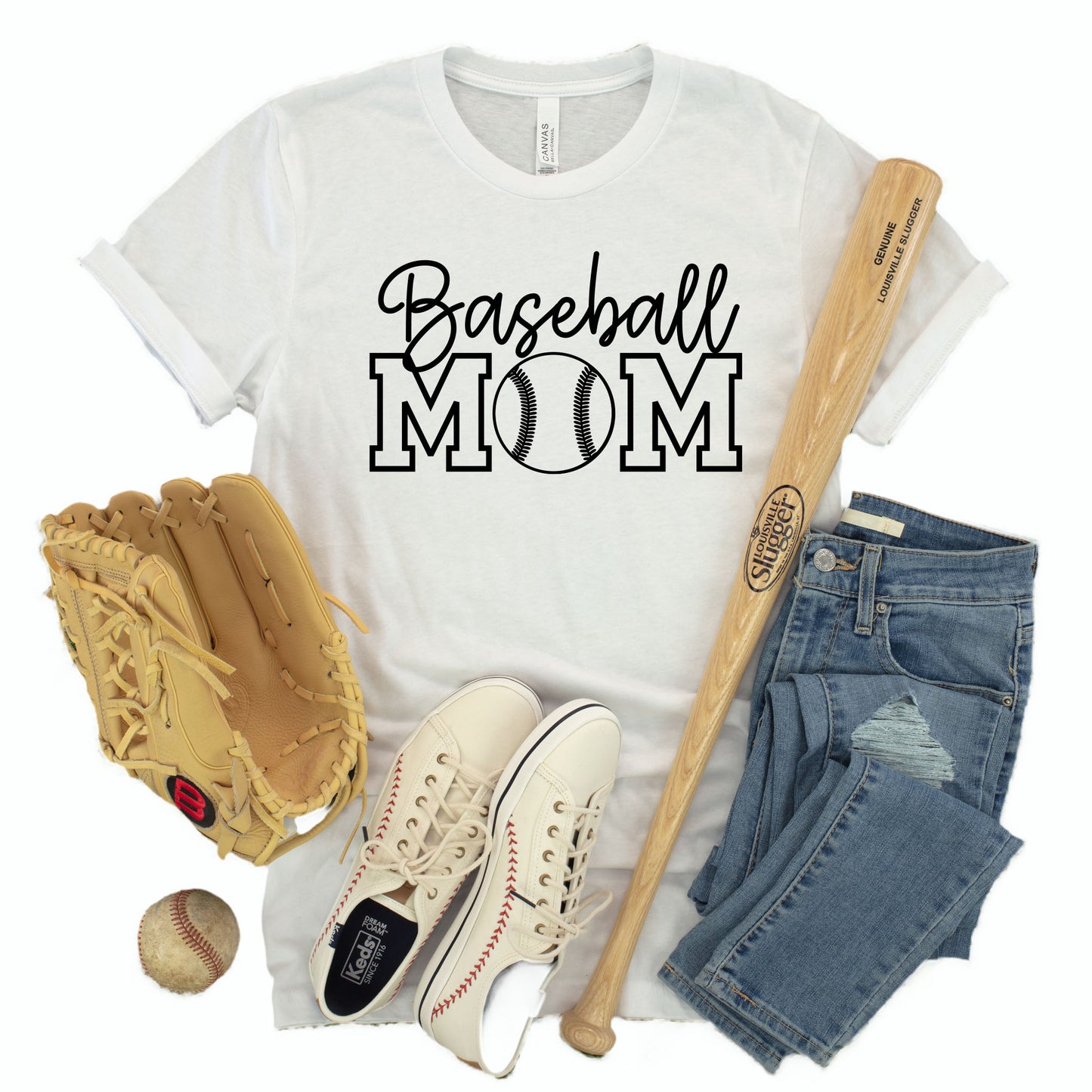 Baseball MOM T-shirt