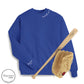 Collar Baseball Mom + CUSTOM sleeve Sweatshirt