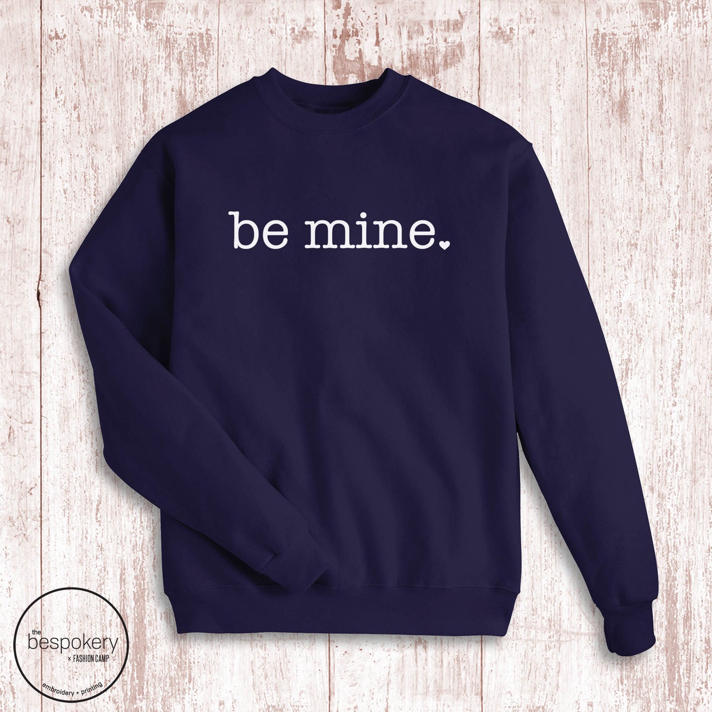 "Be Mine" - Navy Sweatshirt