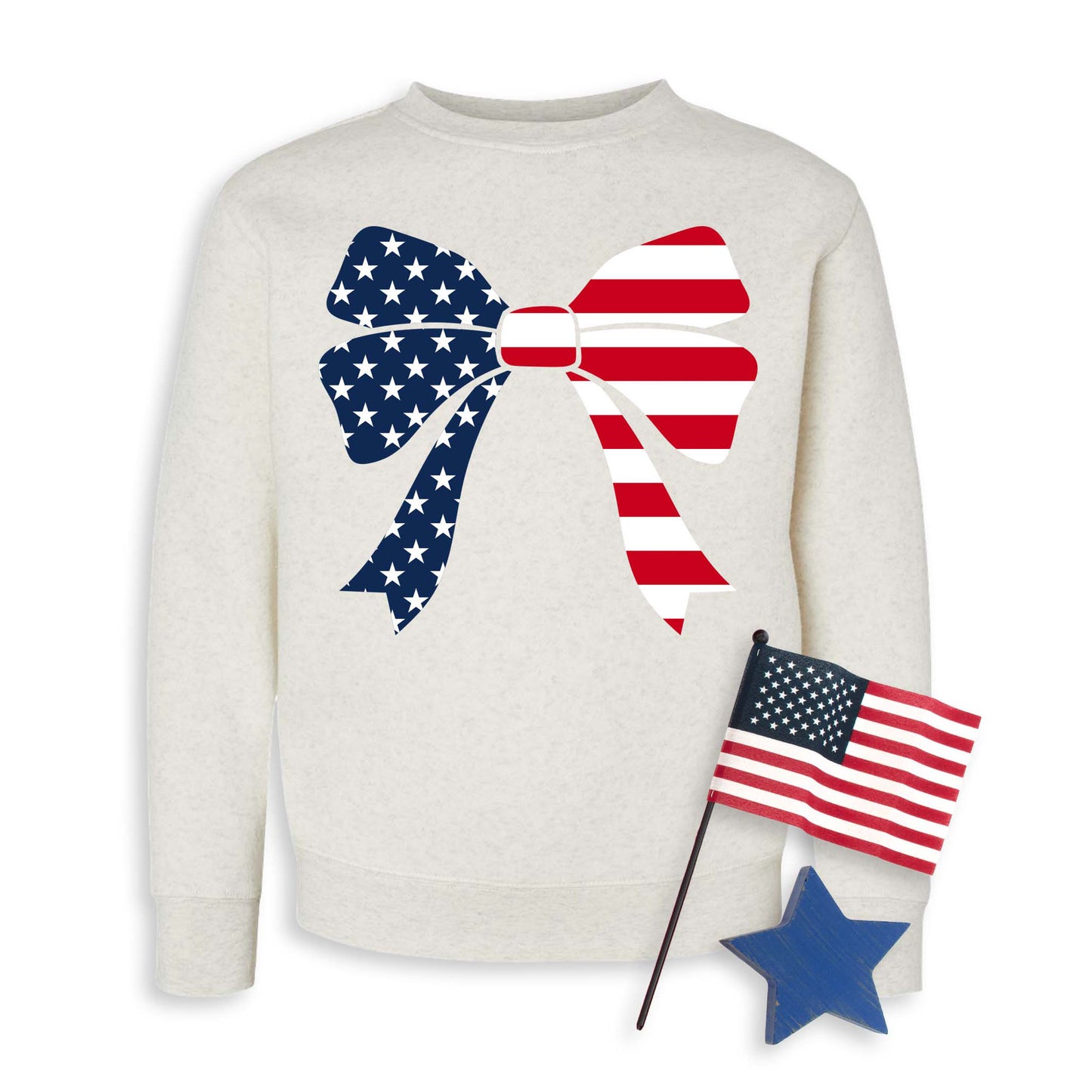 4th of July Bow Sweatshirt
