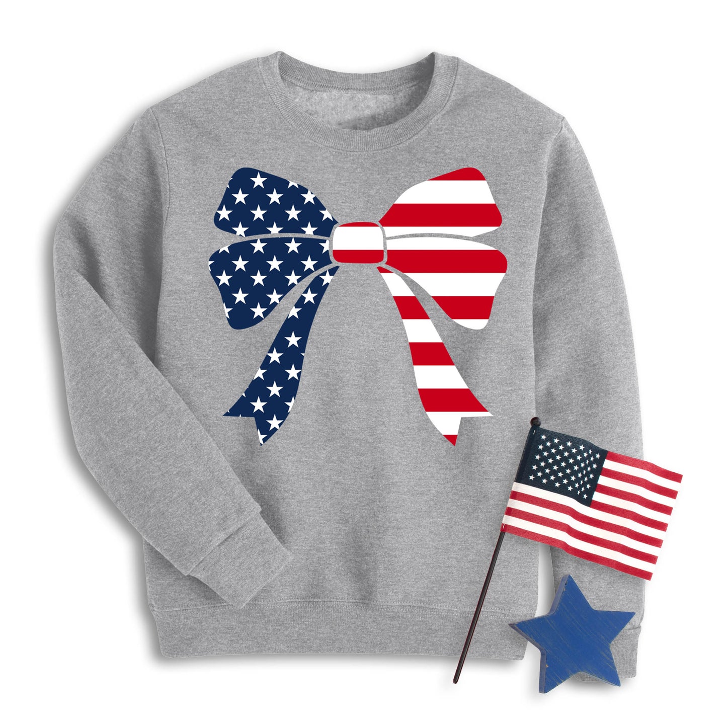 4th of July Bow Sweatshirt