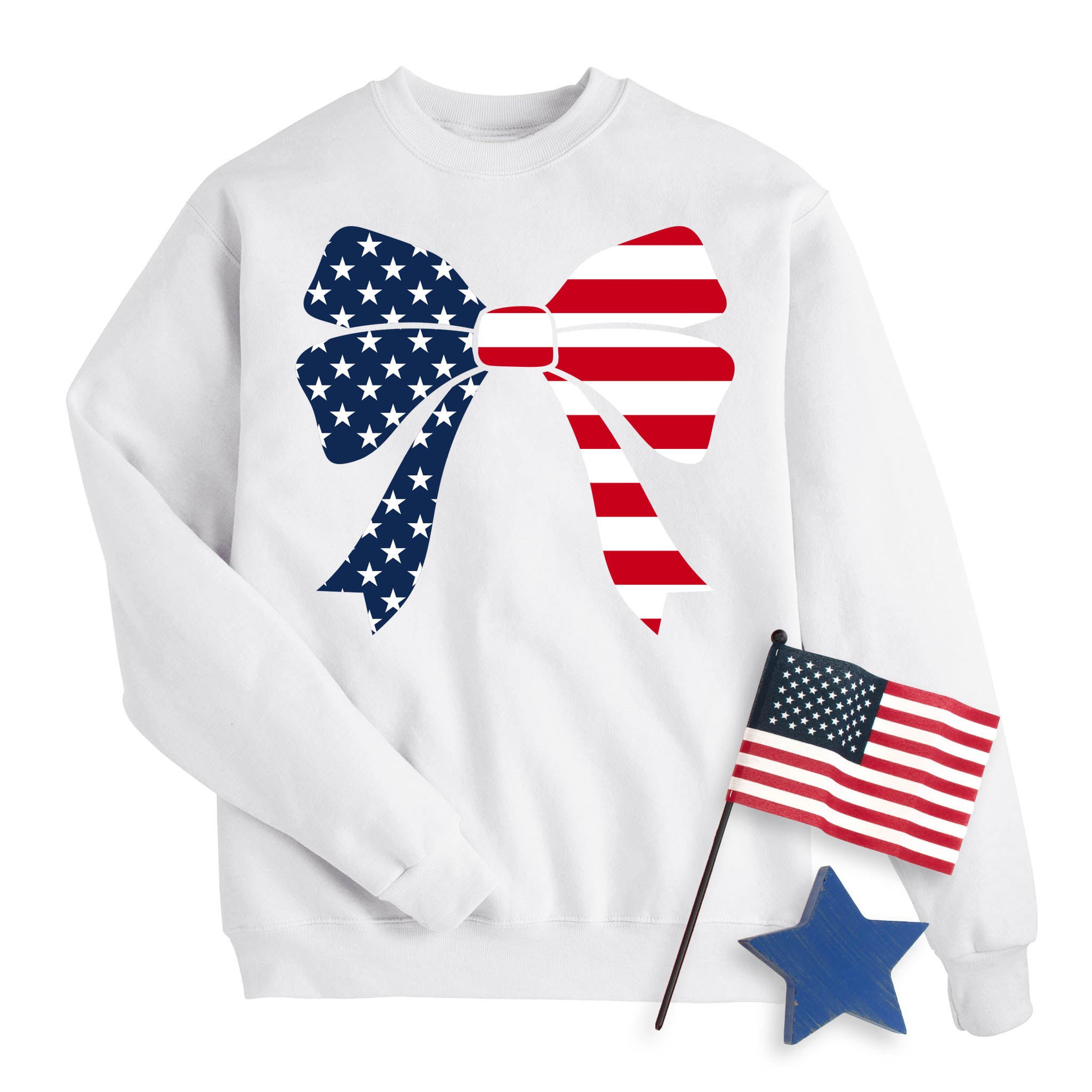 4th of July Bow Sweatshirt