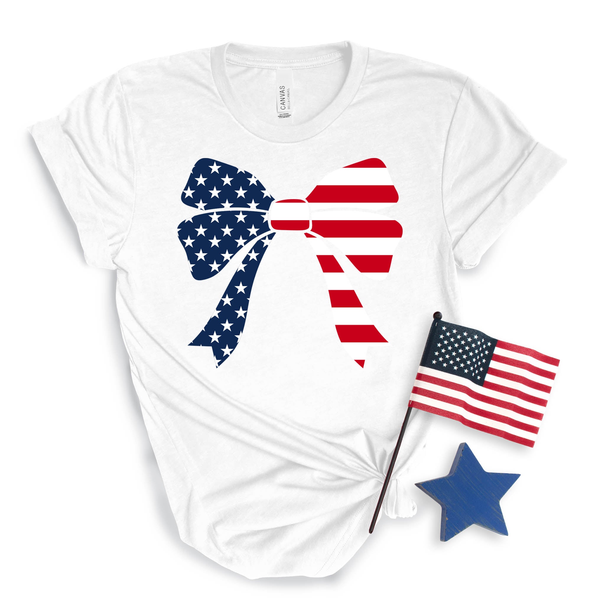 4th of July Bow T-shirt