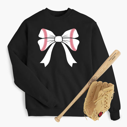 Baseball Bow Sweatshirt