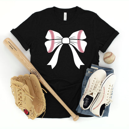 Baseball Bow T-shirt