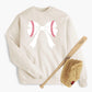 Baseball Bow Sweatshirt