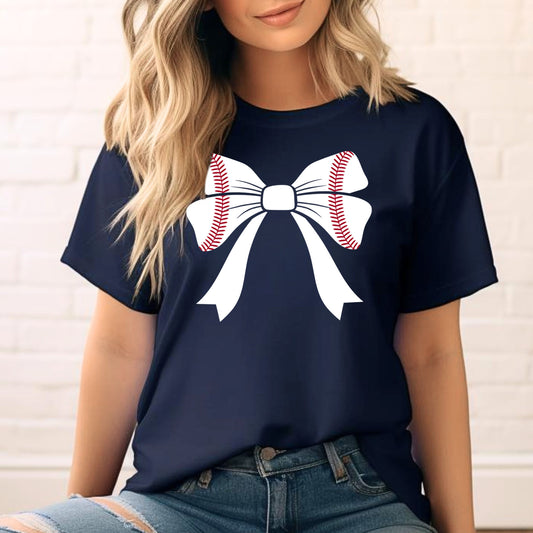 Baseball Bow T-shirt