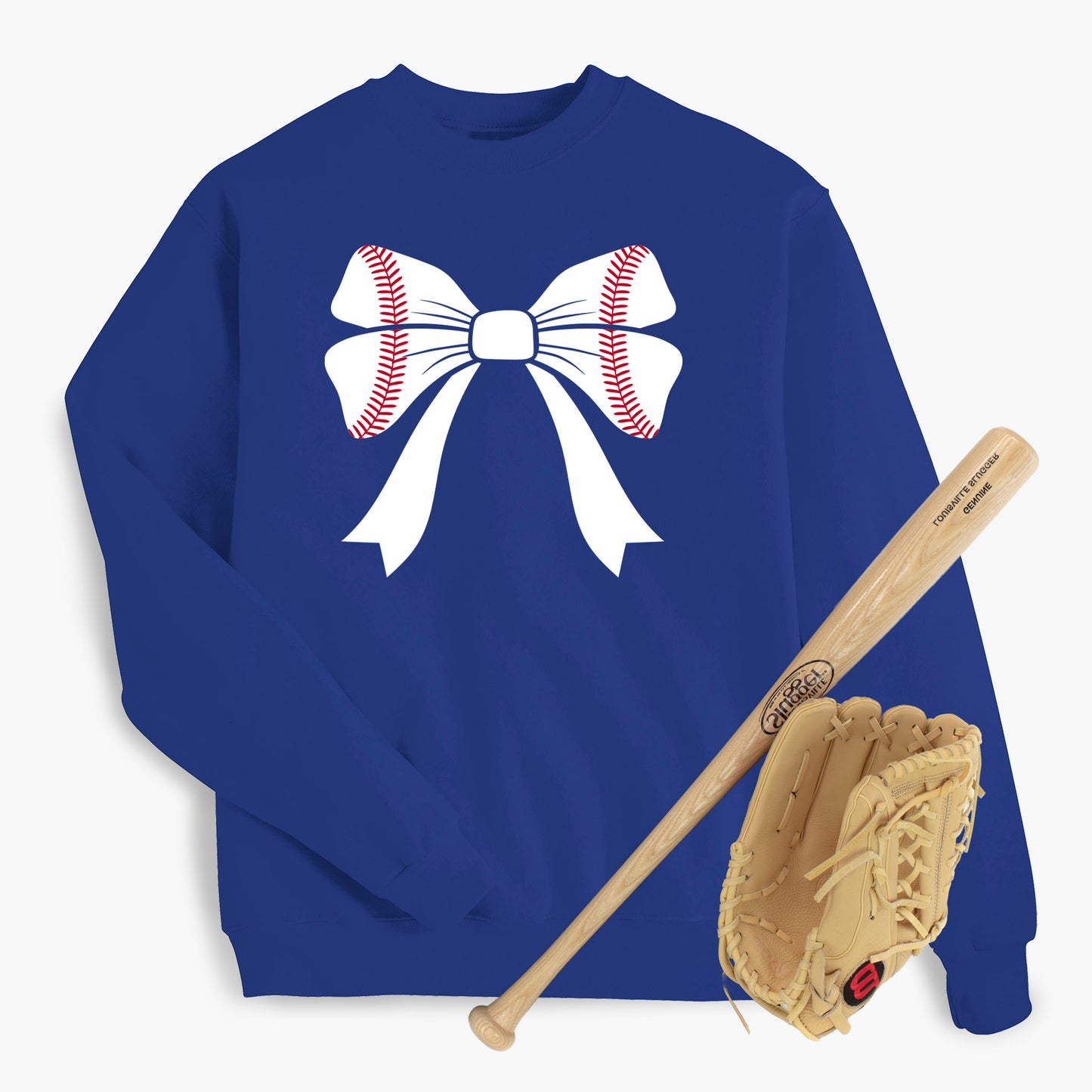 Baseball Bow Sweatshirt