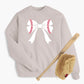 Baseball Bow Sweatshirt