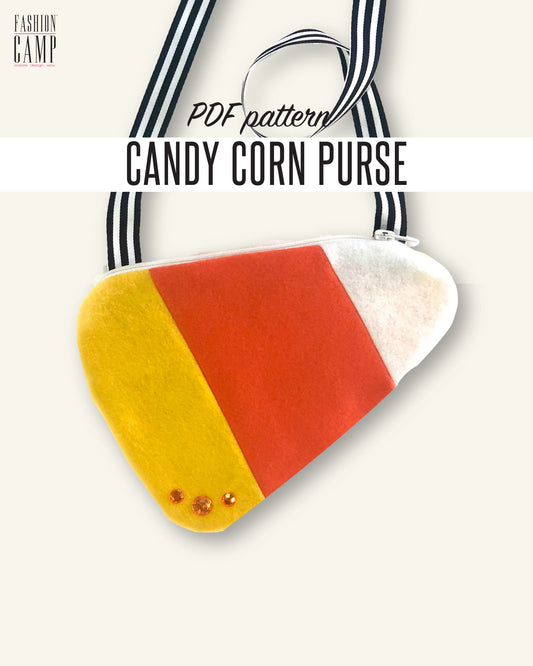 Candy Corn Purse Pattern - Digital Download