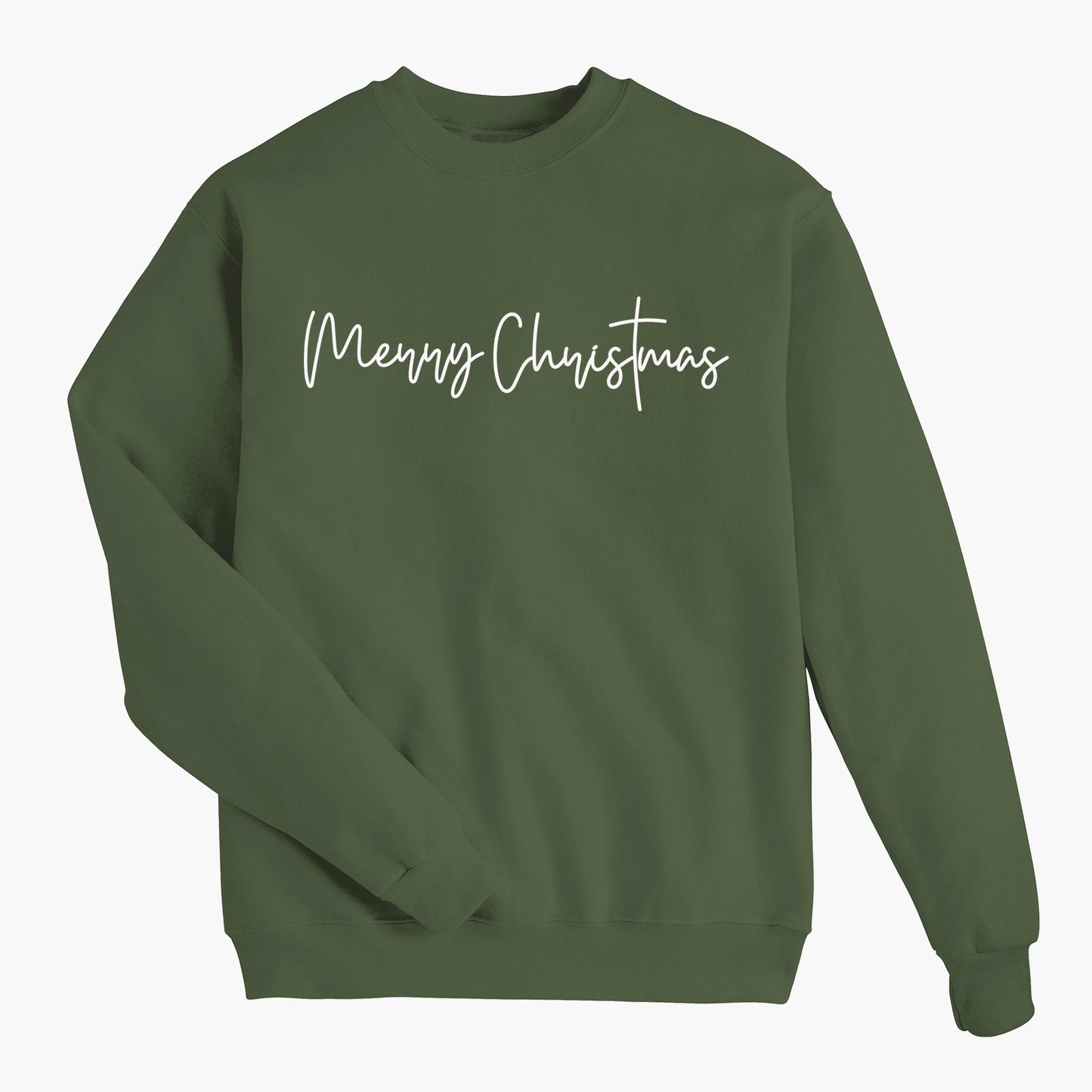 Modern Merry ChrisTmas Holiday Sweatshirt