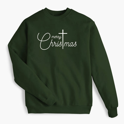 Merry ChrisTmas - Forest Green Sweatshirt