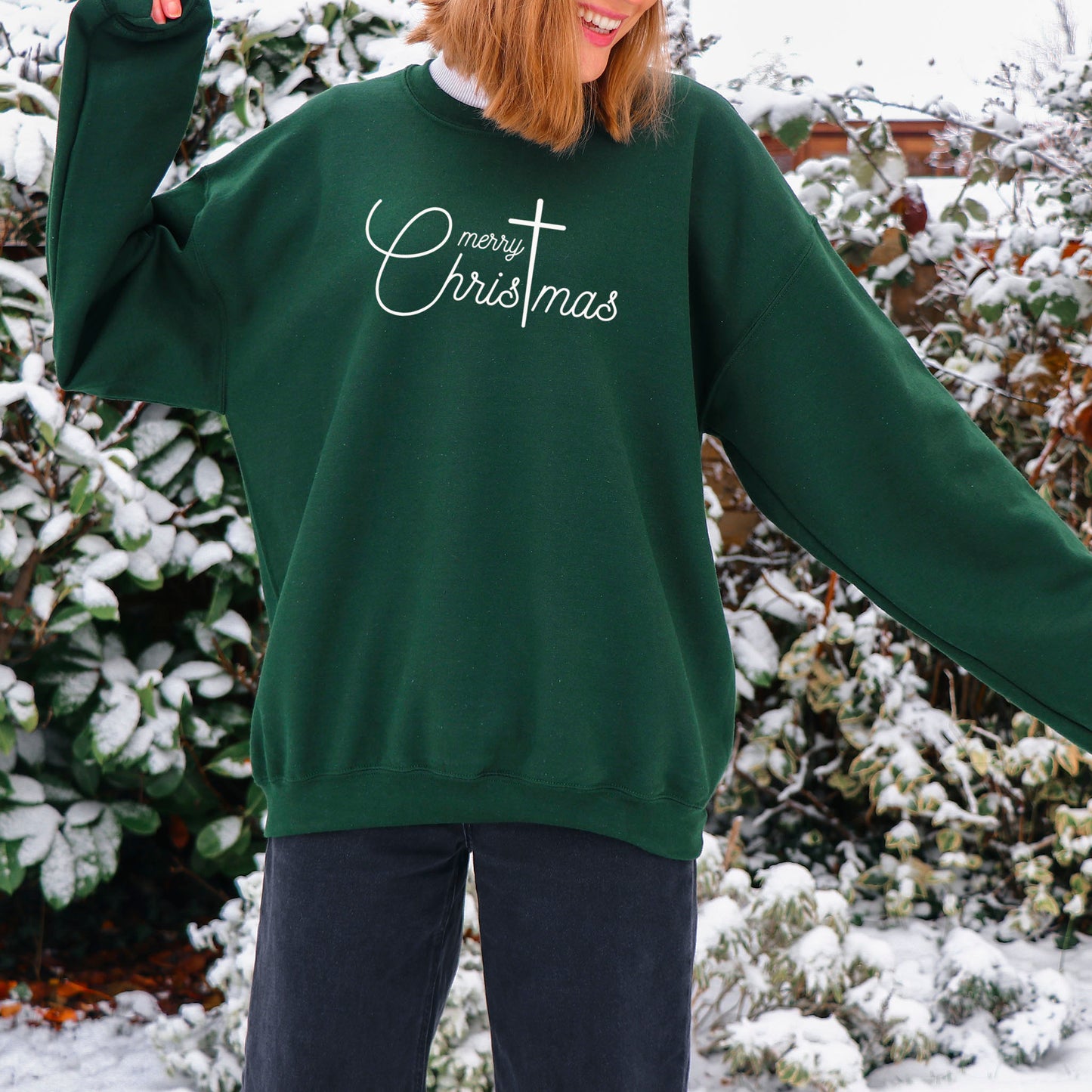 Merry ChrisTmas Traditional Holiday Sweatshirt