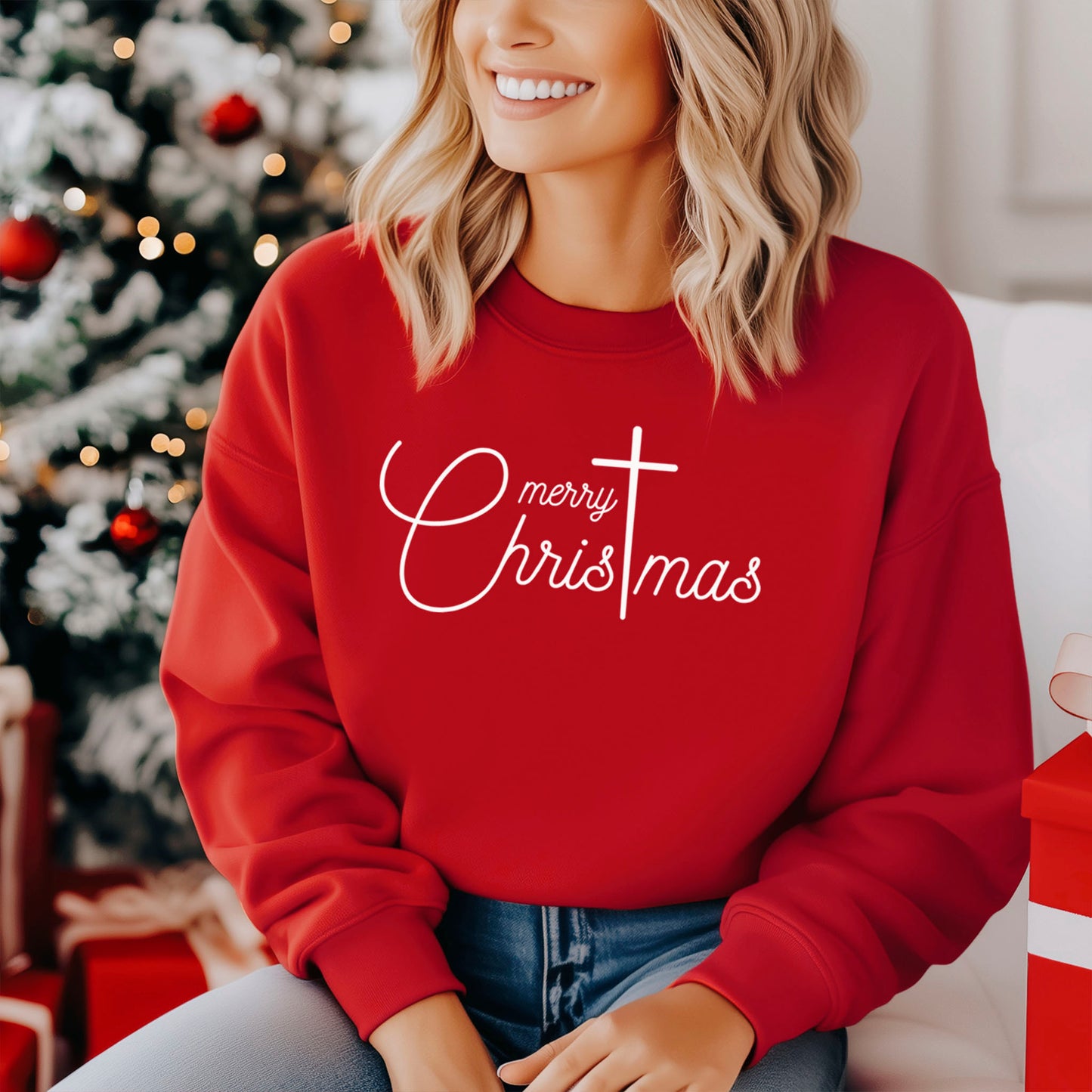 Merry ChrisTmas Traditional Holiday Sweatshirt