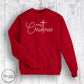 Merry ChrisTmas Sweatshirt- Red (Youth + Adult)