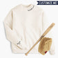 Collar Baseball Mom + CUSTOM sleeve Sweatshirt