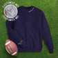 Collar "football grandma" CUSTOM sleeve Sweatshirt