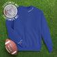 Collar "football grandma" CUSTOM sleeve Sweatshirt