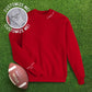 Collar "football mom" CUSTOM sleeve Sweatshirt