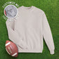 Collar "football mom" CUSTOM sleeve Sweatshirt