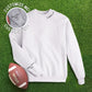 Collar "football mom" CUSTOM sleeve Sweatshirt