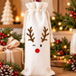 Reindeer Holiday Wine Gift Bag