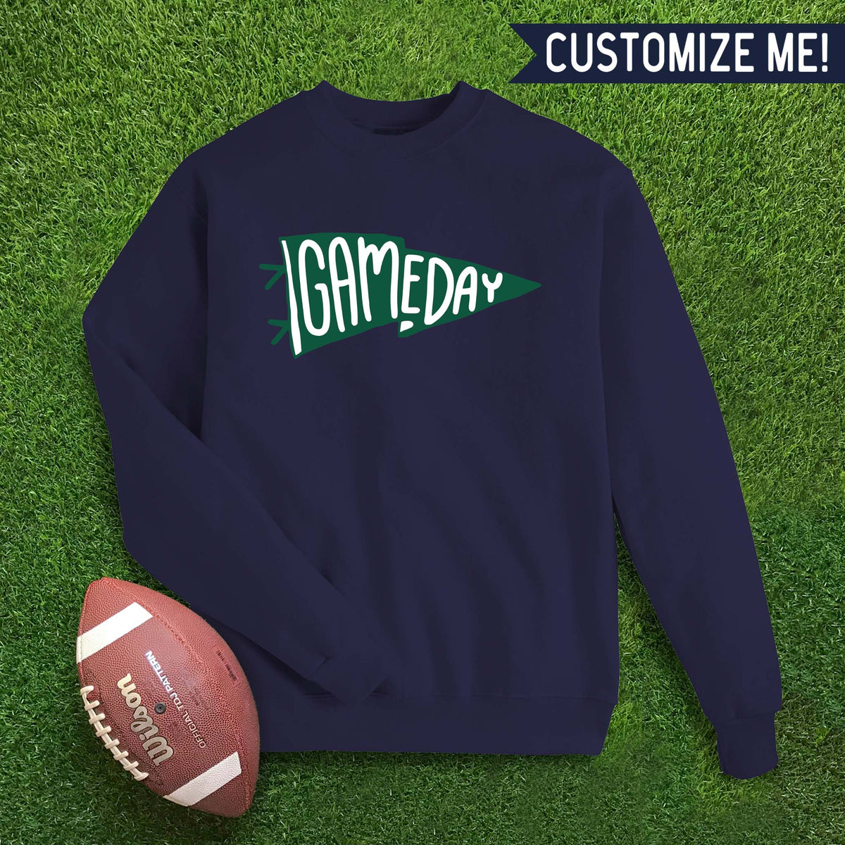 Game Day Flag Custom Colors Sweatshirt