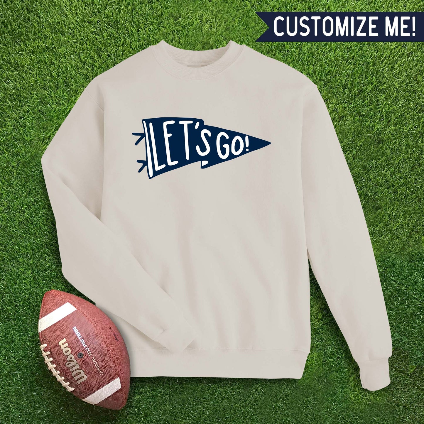 Let's Go Flag Custom Colors Sweatshirt