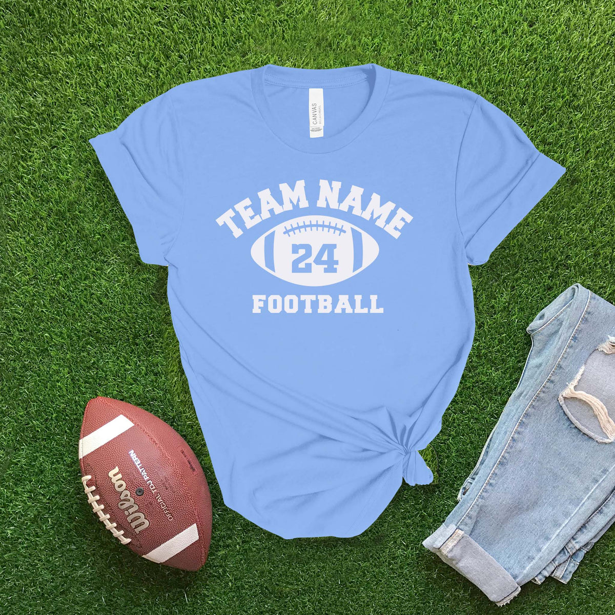 Team Name CUSTOM Football T-shirt
