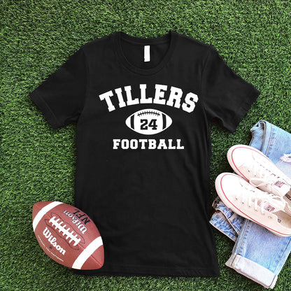 Team Name CUSTOM Football - Black T-shirt