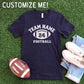 Team Name CUSTOM Football - Navy T-shirt