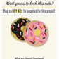 Donut Pillow Sewing Pattern - Digital Download
