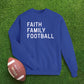 Faith Family Football Youth Sweatshirt