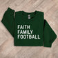 Faith Family Football Youth Sweatshirt