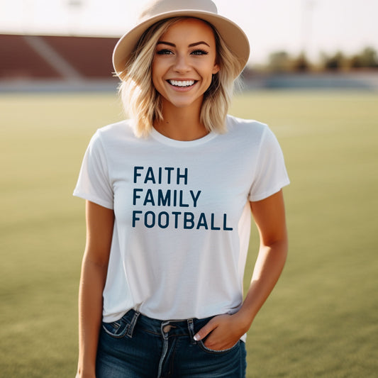 Faith, Family, Football T-shirt