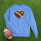 Heart Football CUSTOM Sweatshirt