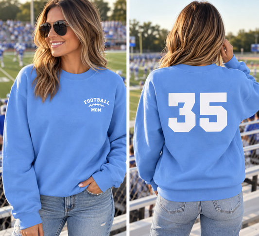 Football Laces Mom Custom Sweatshirt