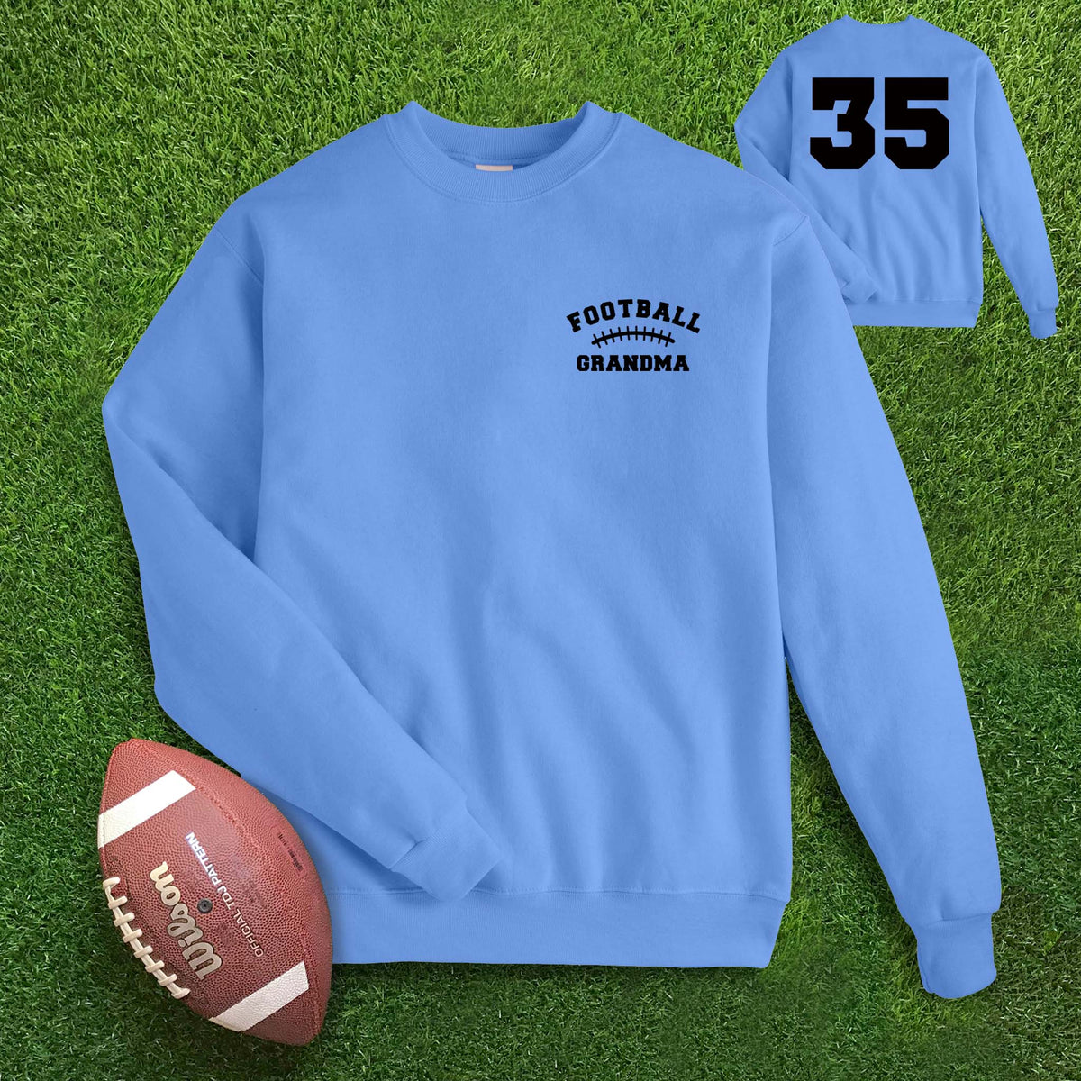 Football Laces Grandma Custom Sweatshirt
