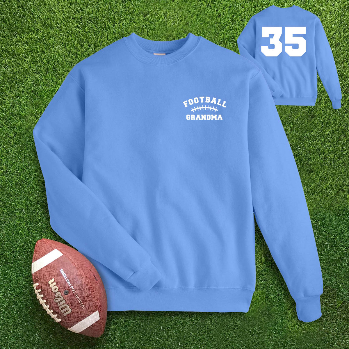 Football Laces Grandma Custom Sweatshirt