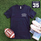 Football Laces Grandma Custom T-shirt