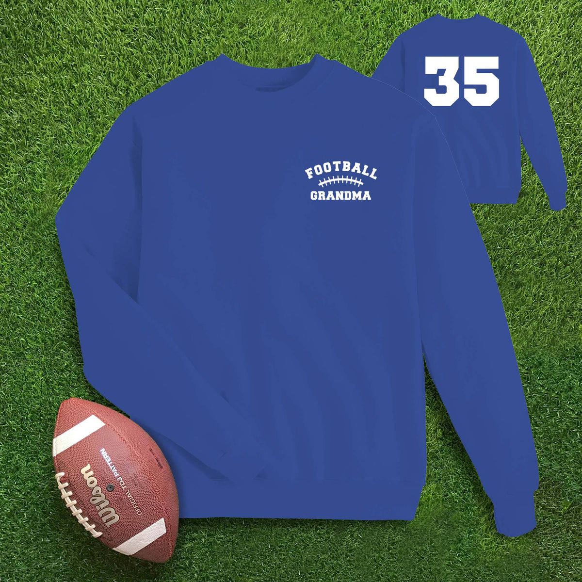 Football Laces Grandma Custom Sweatshirt