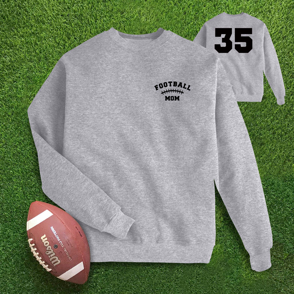 Football Laces Mom Custom Sweatshirt
