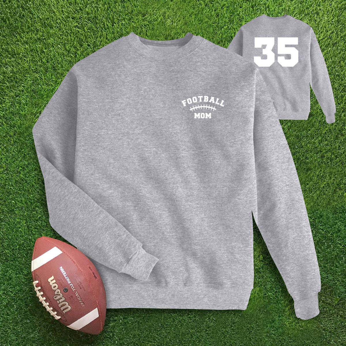 Football Laces Mom Custom Sweatshirt
