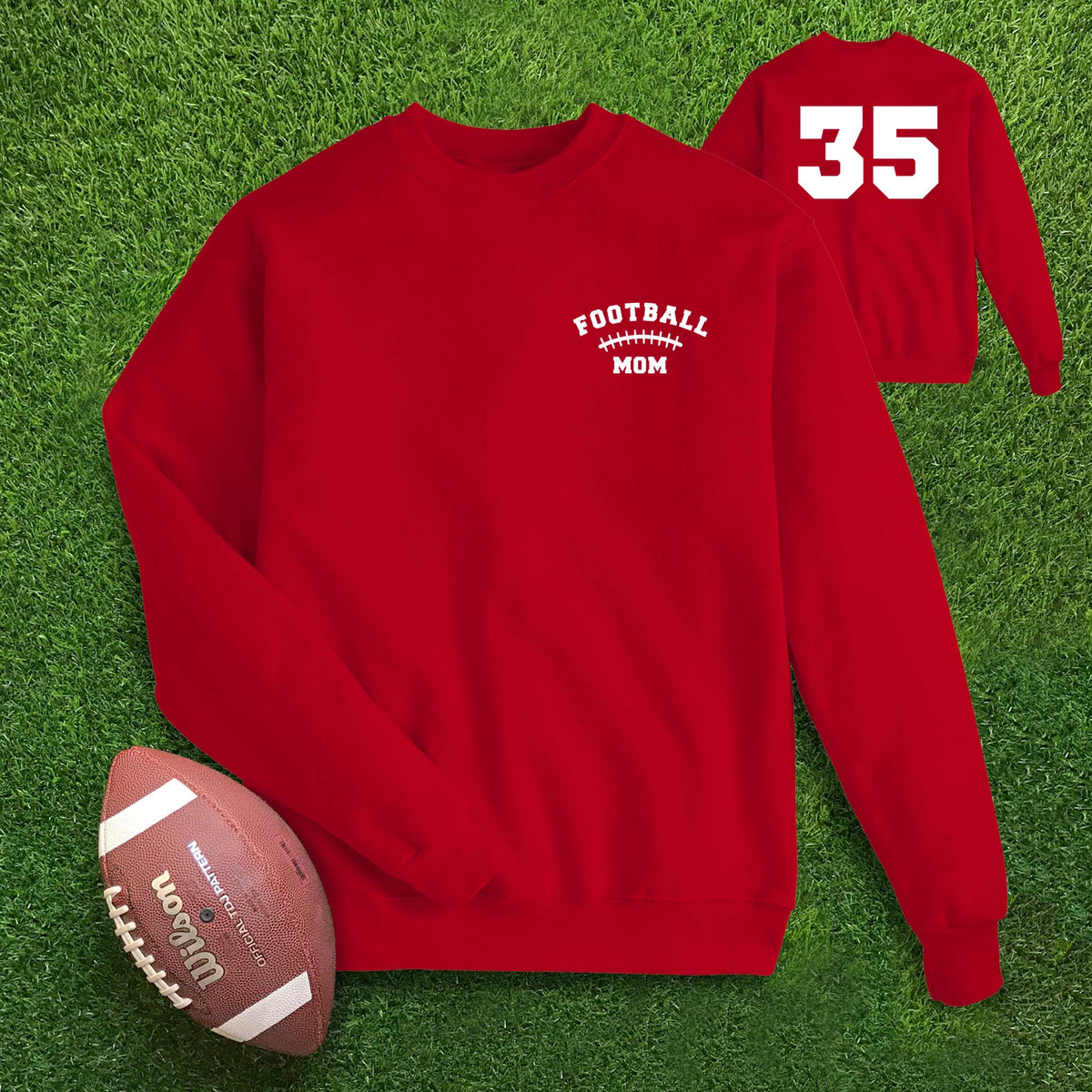 Football Laces Mom Custom Sweatshirt