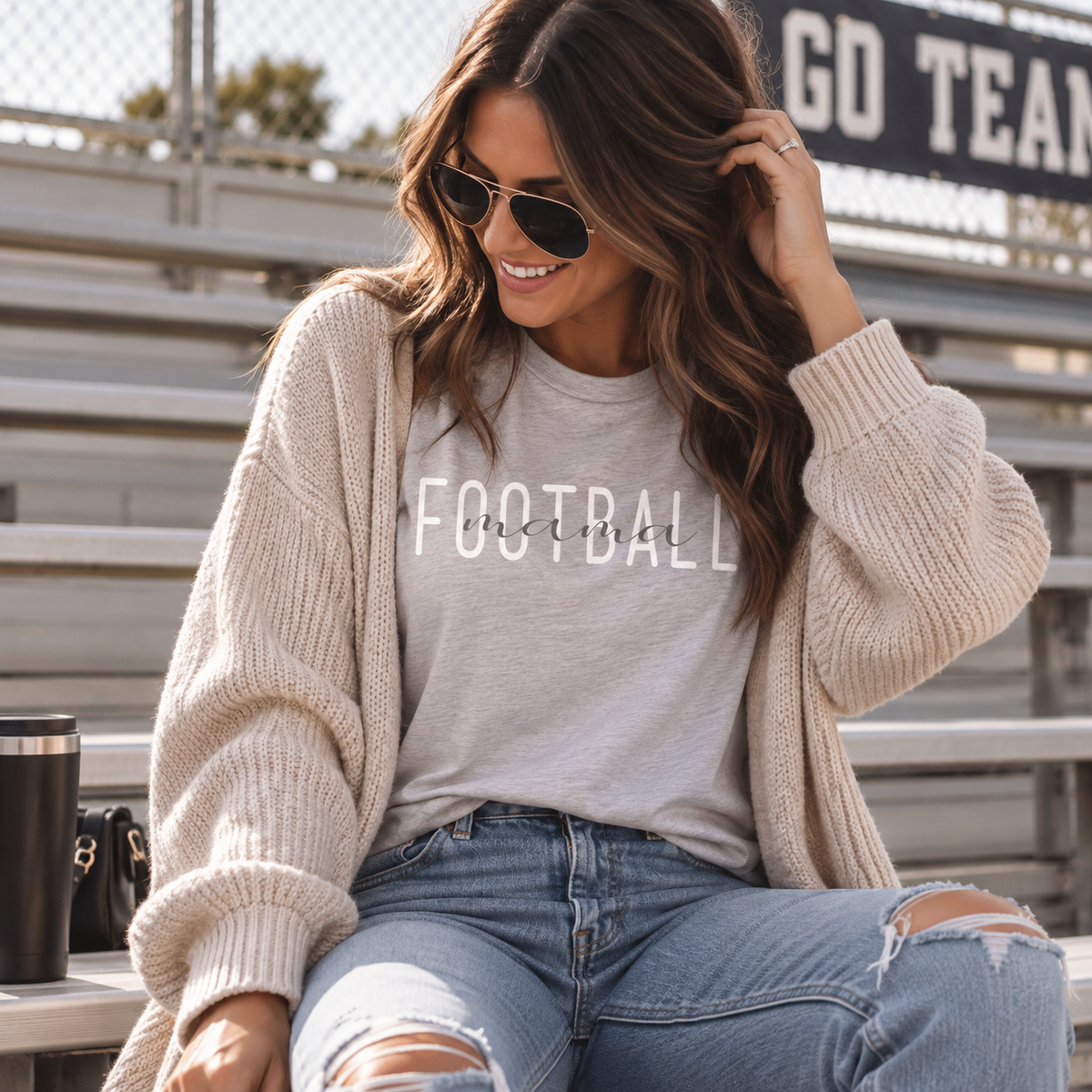Football Mama T-shirt