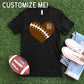 Heart Football CUSTOM T-shirt