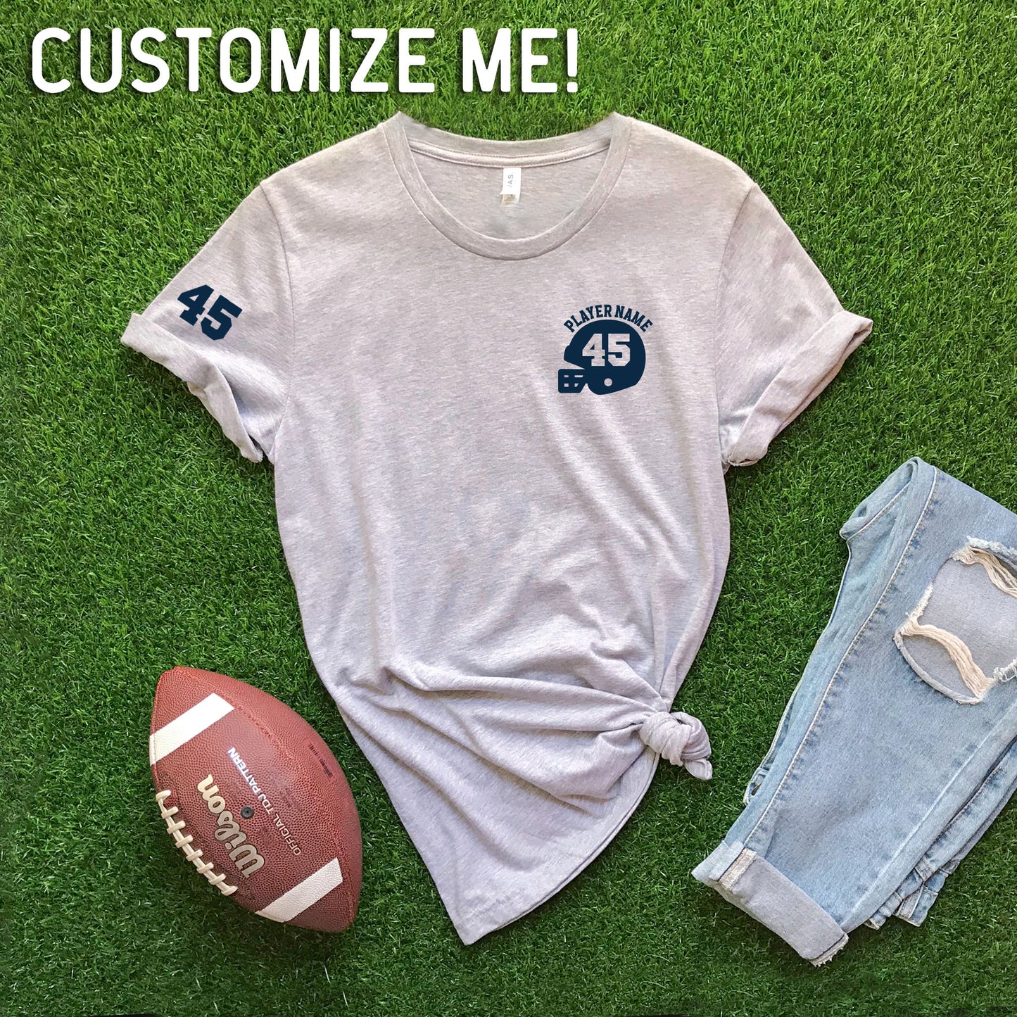 Football Helmet CUSTOM T-shirt