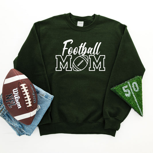 Football Mom - Forest Green Sweatshirt